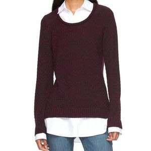 AB Studio Layered Look Sweater